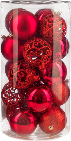 Набор шаров новогодних Ausini VT25-04018-3 - фото
