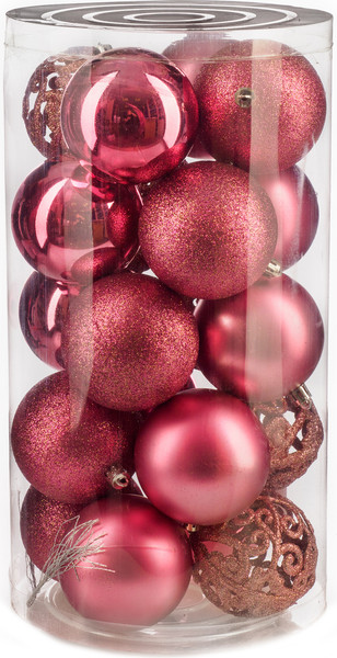 Набор шаров новогодних Ausini VT25-04018-8 - фото