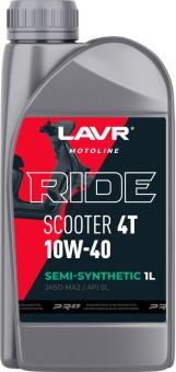 Моторное масло Lavr Ride Scooter 4T 10W40 / LN7771 - фото