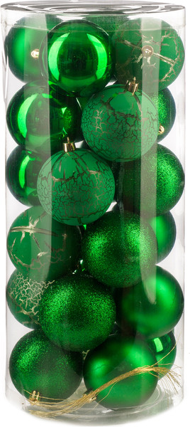 Набор шаров новогодних Ausini VT25-04021-5 - фото