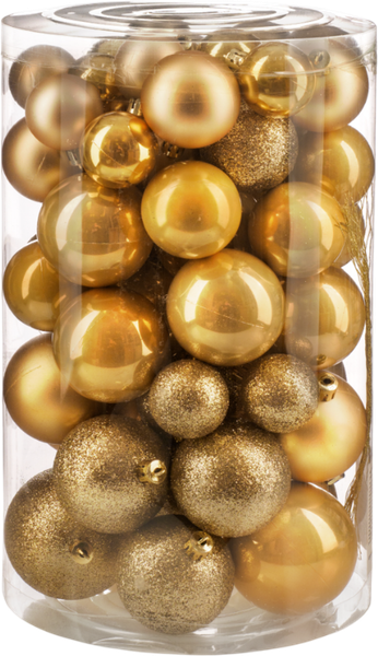 Набор шаров новогодних Ausini B8033GD - фото
