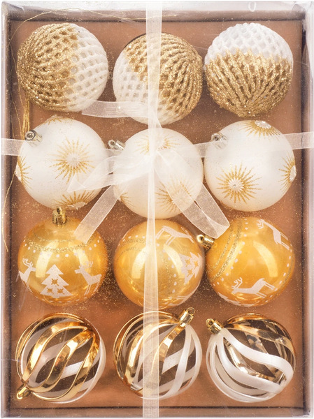 Набор шаров новогодних Ausini B8019GD - фото