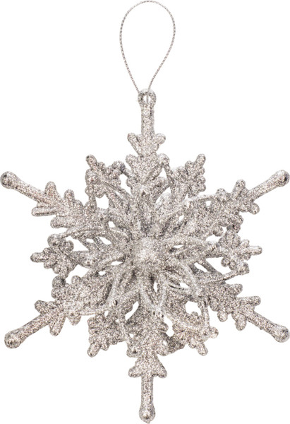 Елочная игрушка Ausini Серебряная капель / M54SL - фото