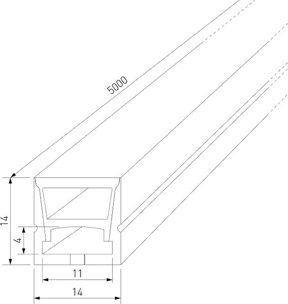 Профиль для светодиодной ленты Elektrostandard LL-2-ALP026