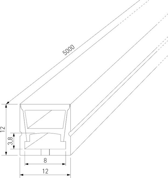 Профиль для светодиодной ленты Elektrostandard LL-2-ALP027