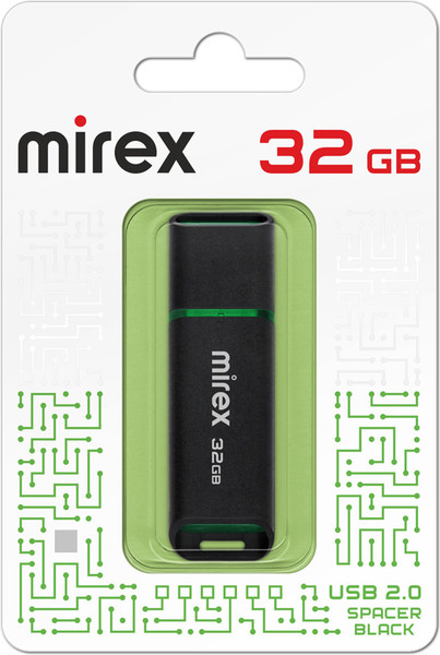 USB flash накопитель Mirex Spacer Black 32GB (13600-FMUSBK32)