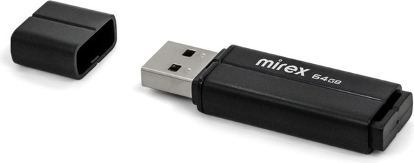 USB flash накопитель Mirex Line Black 64GB (13600-FMULBK64)