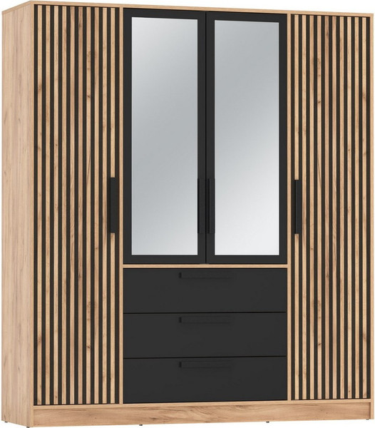 Шкаф Олмеко Вегас 4-х дверный с зеркалом 83.07 - фото