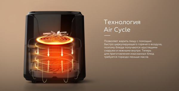 Аэрогриль BQ AF5011S (черный)