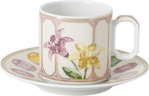 Чашка с блюдцем Rosenthal Swarovski Idyllia / 10570-426400-14715 - фото