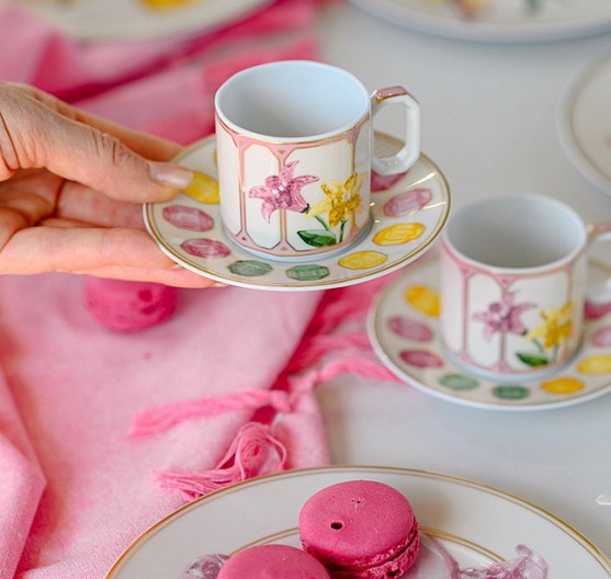 Чашка с блюдцем Rosenthal Swarovski Idyllia / 10570-426400-14715