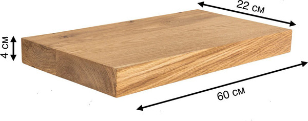 Полка Iva-Wood Solid Nature 60x22x4 / SW-013-SL