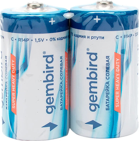 Комплект батареек Gembird GB-R14P-2F