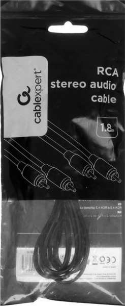 Кабель Cablexpert CCA-2R2R-1.8M-N