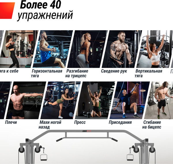 Силовой тренажер UNIX Fit Station 150 / CO150CB