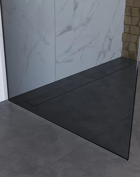 Душевая стенка BelBagno UNO-L-1-TB-80-GR-Cr