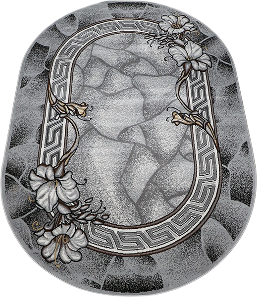 Ковер Белка Лайла де Люкс 15705 10766 Овал - фото