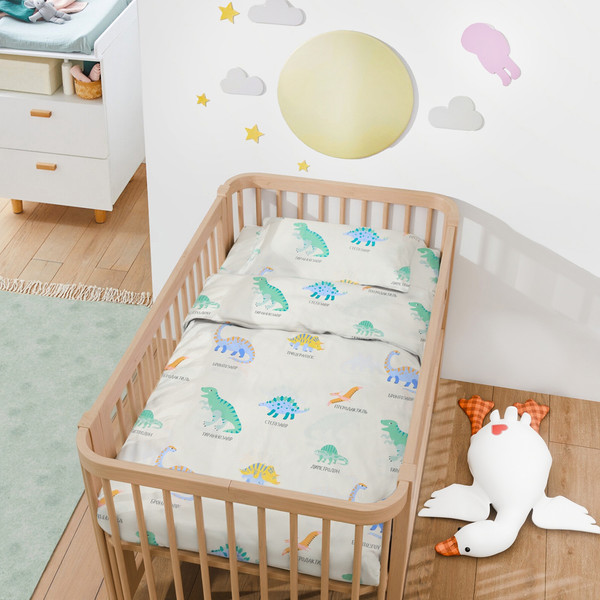 Комплект постельный для малышей Крошка Я Динозаврики / 10708276 - фото