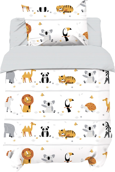 Комплект постельный для малышей Крошка Я Funny Zoo / 10708285 - фото