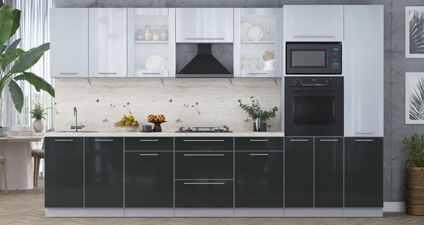 Кухонный гарнитур Интерлиния Мила Пластик 3.4