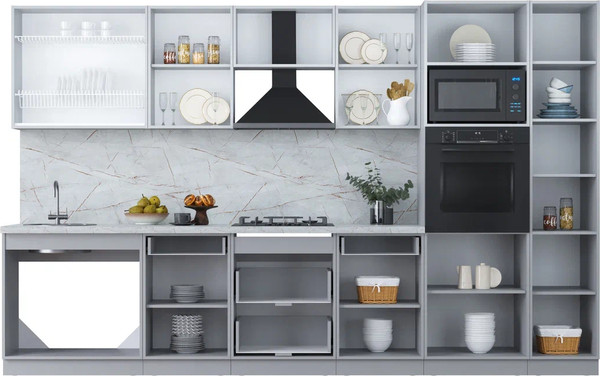 Кухонный гарнитур Интерлиния Мила Пластик 3.4