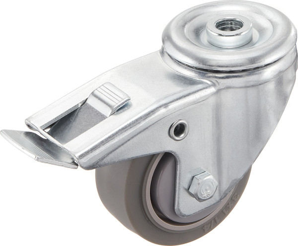 Опора колесная для тележки складской Стелла-техник N48075TPRDB - фото