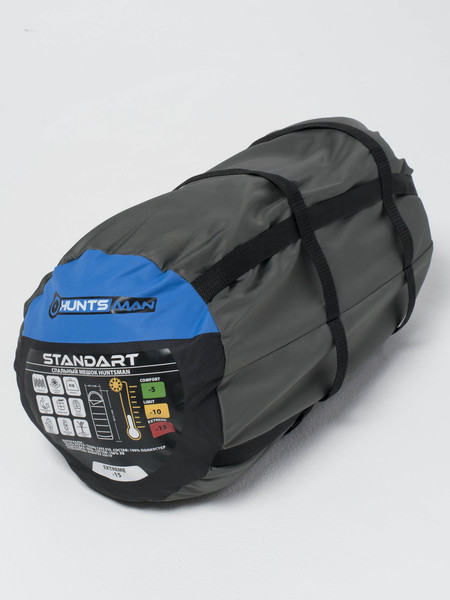 Спальный мешок Huntsman Standart Антрацит Таслан-25°