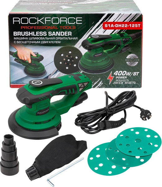 Эксцентриковая шлифовальная машина RockForce RF-S1A-DH22-125T - фото