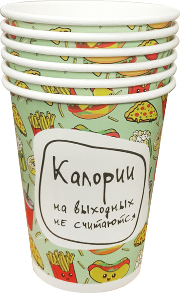 Набор бумажных стаканов Лекс Выходные - фото