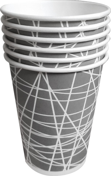 Набор бумажных стаканов Лекс Серая сетка - фото