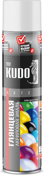 Эмаль Kudo Универсальная акриловая RAL 9003 / KU-A9003.3 - фото