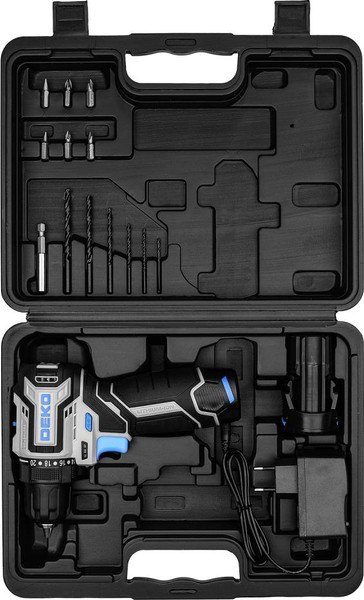 Аккумуляторная дрель-шуруповерт Deko Sharker 12V Pro / 084-1036 