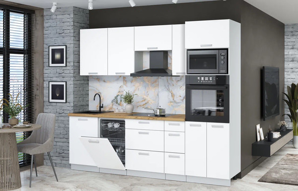 Кухонный гарнитур Интерлиния Мила Лайт 2.45-ПМ3