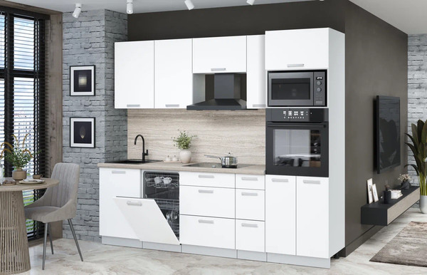 Кухонный гарнитур Интерлиния Мила Лайт 2.45-ПМ3