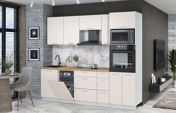 Кухонный гарнитур Интерлиния Мила Лайт 2.45-ПМ3