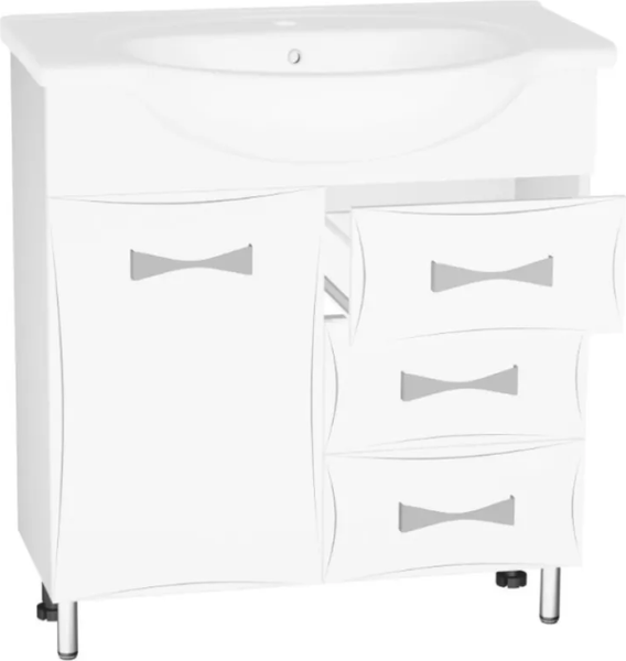 Тумба под умывальник Vako Бант Балтика 80 3 ящика