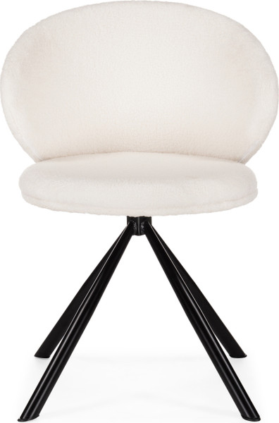 Стул Woodville Solomon крутящийся (white/black)