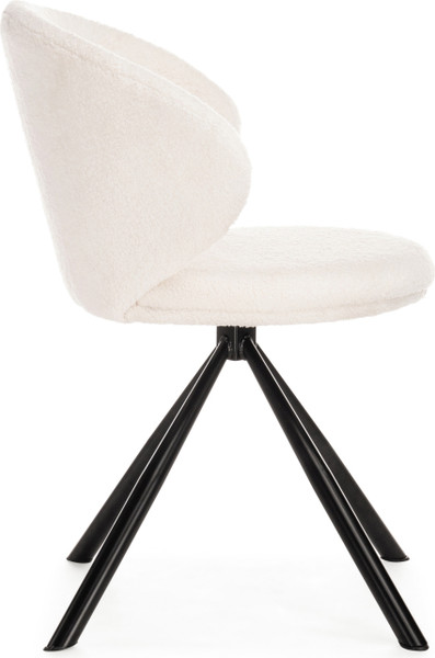 Стул Woodville Solomon крутящийся (white/black)