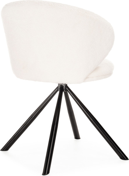 Стул Woodville Solomon крутящийся (white/black)