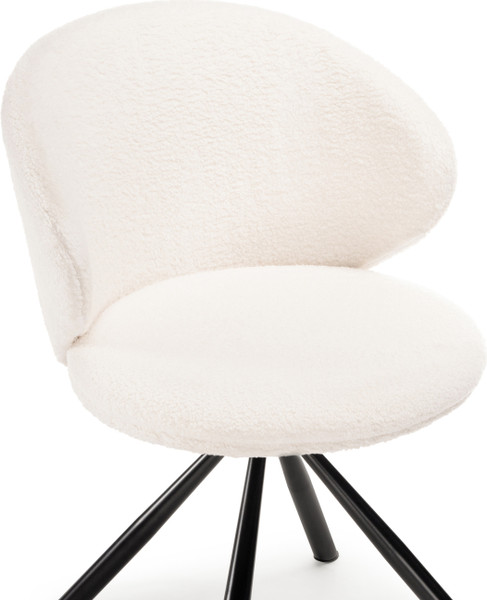 Стул Woodville Solomon крутящийся (white/black)