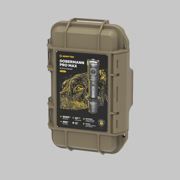 Фонарь Armytek Dobermann Pro Max Magnet USB / F08401C