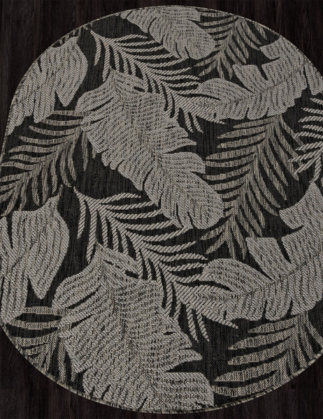 Циновка Merinos Kair S132-OVAL-DARK-GRAY