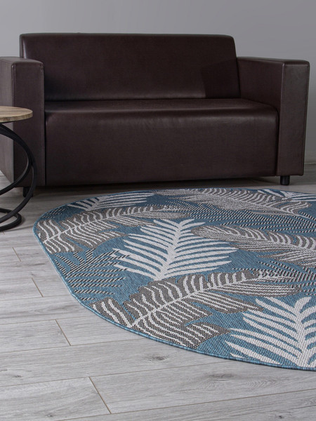 Циновка Merinos Kair S132-OVAL-BLUE