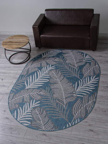 Циновка Merinos Kair S132-OVAL-BLUE