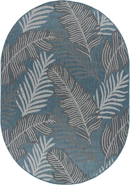 Циновка Merinos Kair S132-OVAL-BLUE - фото