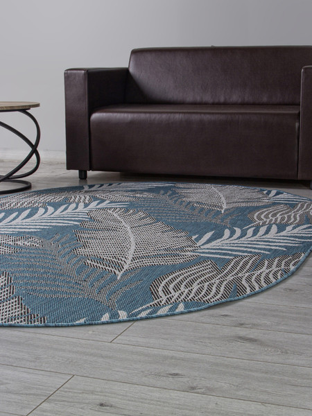 Циновка Merinos Kair S132-OVAL-BLUE