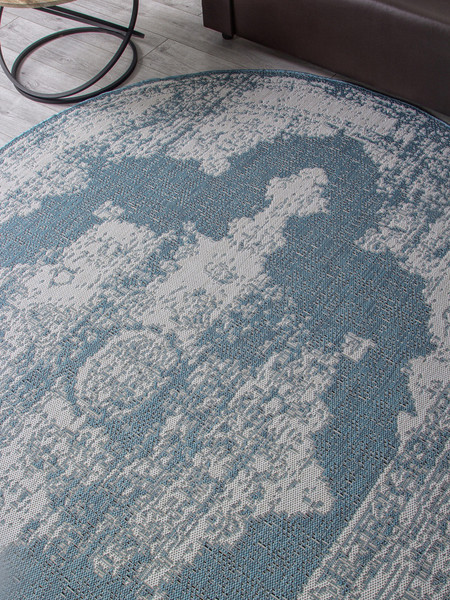 Циновка Merinos Kair S129-OVAL-BLUE