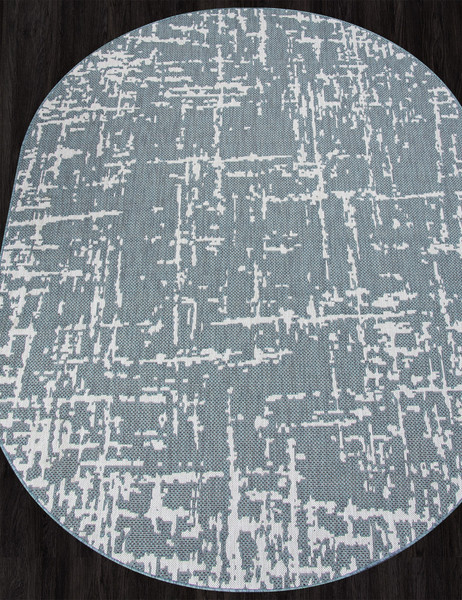 Циновка Merinos Kair S136-OVAL-BLUE