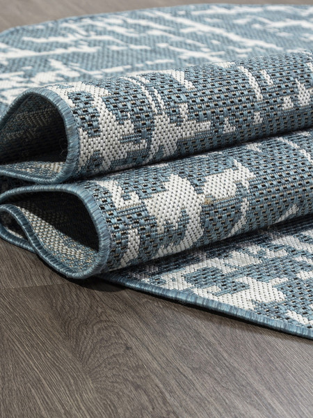 Циновка Merinos Kair S136-OVAL-BLUE