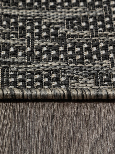 Циновка Merinos Kair S136-OVAL-BLACK-GRAY